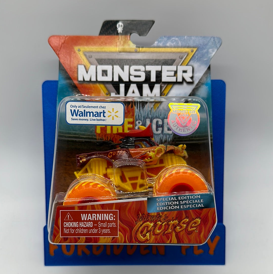 Spinmaster Monster Jam Monster Trucks - Walmart Exclusive Fire & Ice Series - Fire Pirate’s Curse