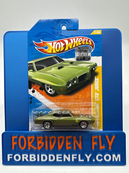 Hot Wheels 2011 Factory Sticker - ‘70 Pontiac GTO Judge - Lot of 3 - Yellow, Green and Blue