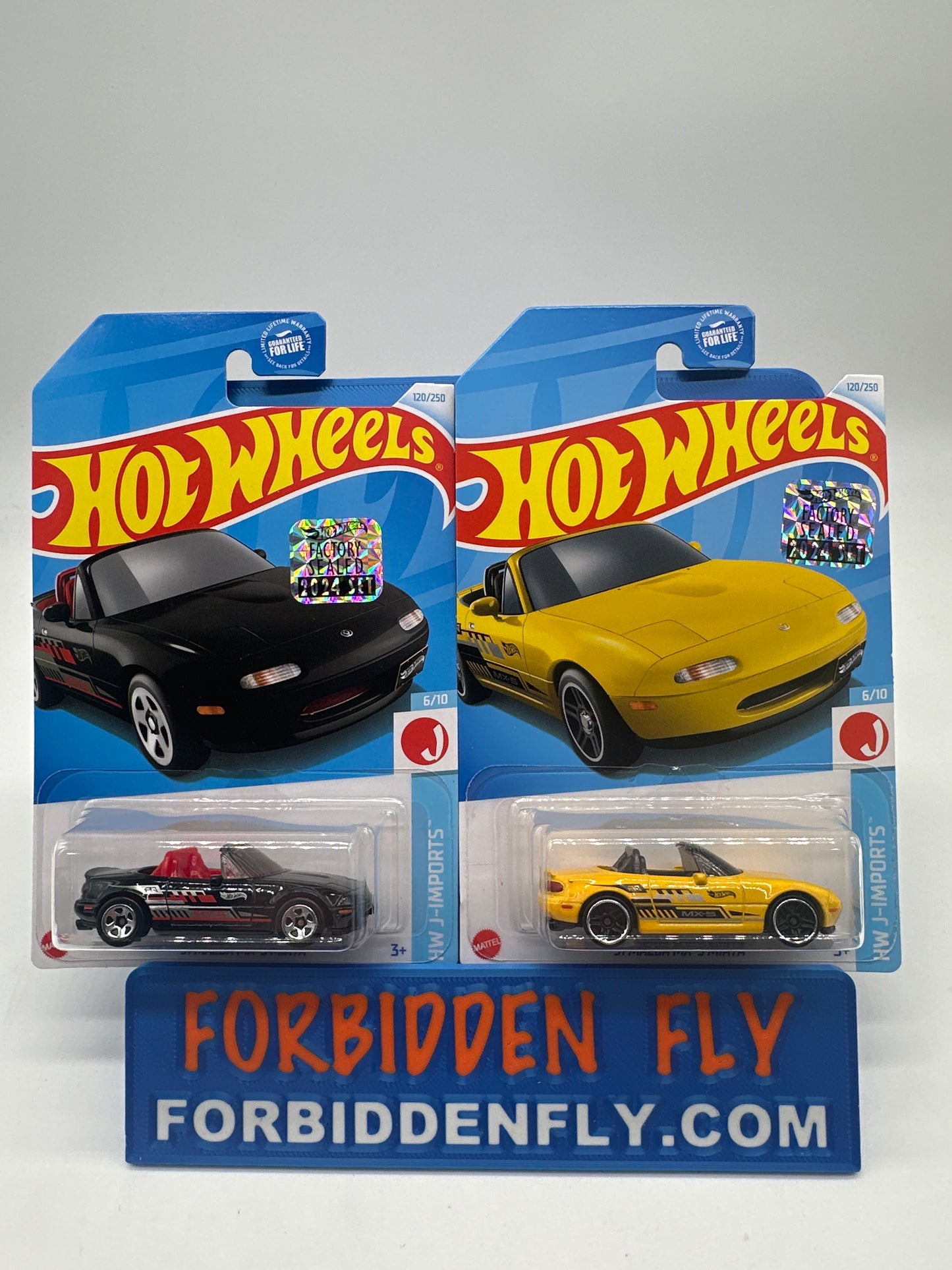 Hot Wheels Mainline - Factory Stickered 2024 - ‘91 Mazda MX-5 Miata - Lot Of 2