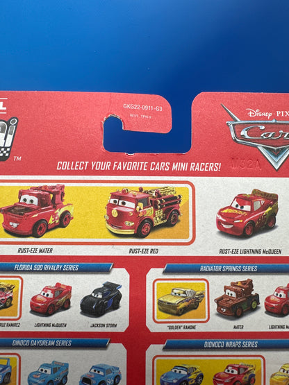 Disney Pixar Cars Movie - Metal Mini Racers 3 Pack - Rust-Eze Rusteze Wrap Series