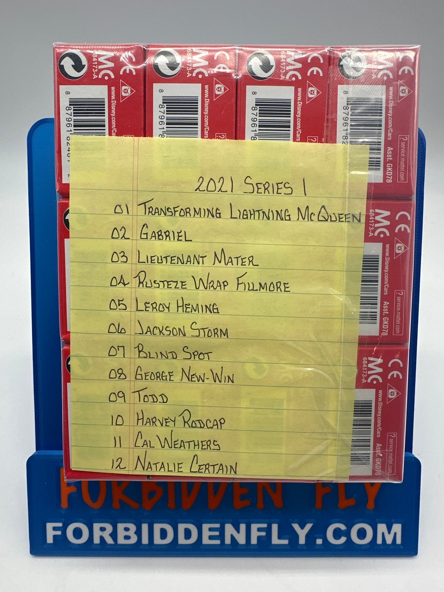 Disney Pixar Cars Movie Metal Mini Racers - 2021 Series 1 - Complete set of 12 (unopened)