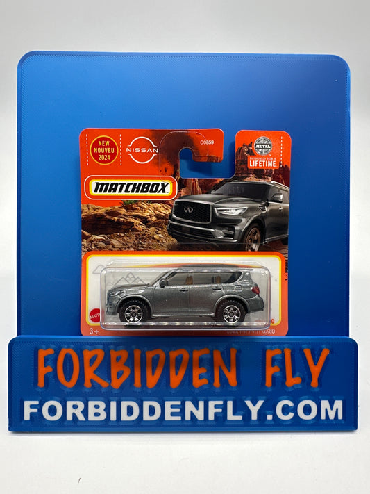 Matchbox - 2024 Mainline #33/100 - 2022 Infiniti QX80 - Gray - International Short Card