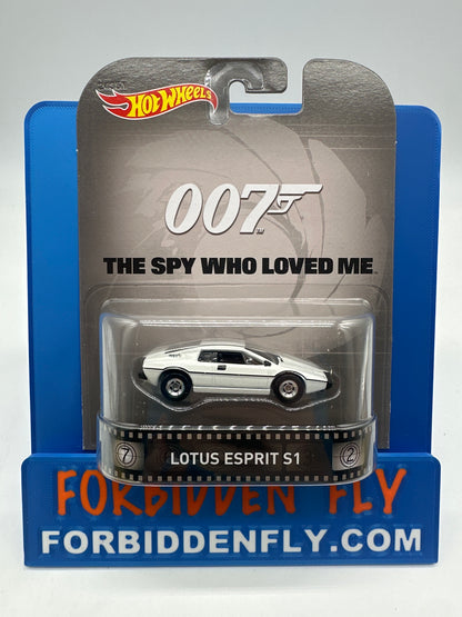 Hot Wheels 2015 Retro Entertainment Premium Single - 007 James Bond - The Spy Who Loved Me Lotus Esprit S1 (Movie Reel Packaging)