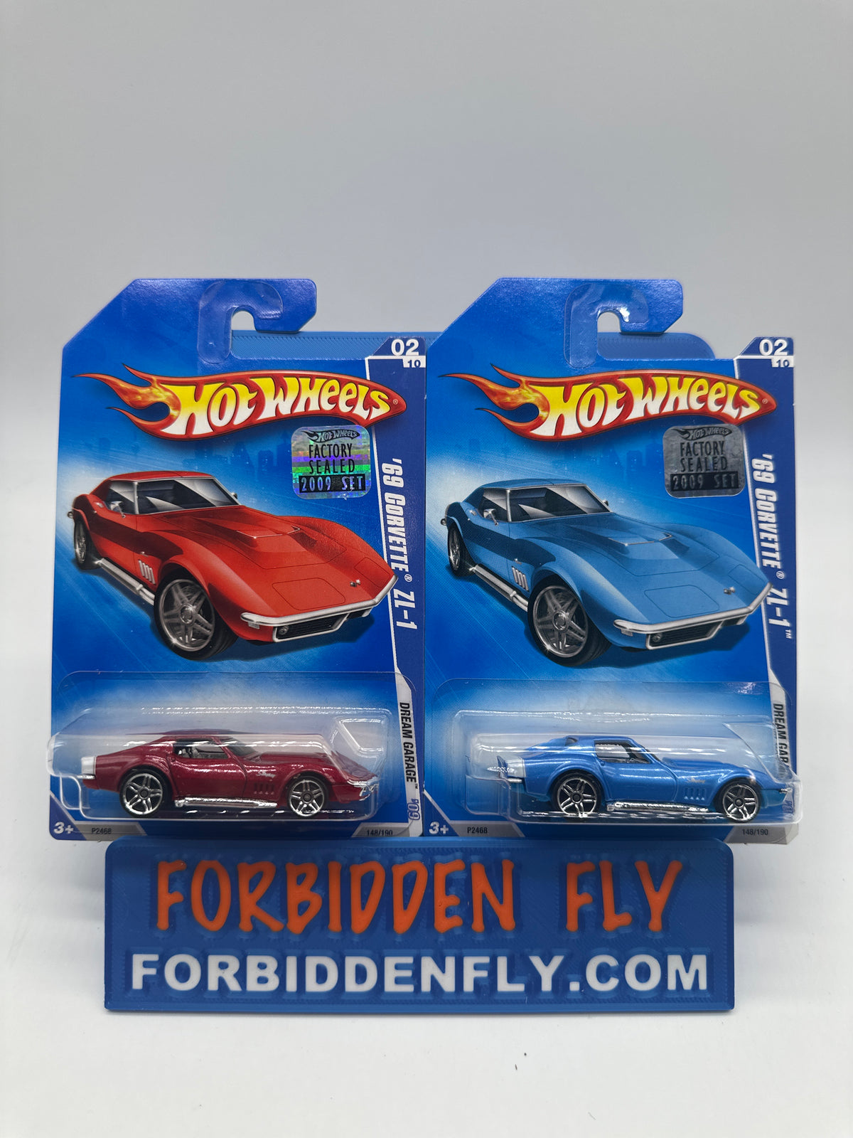 Hot Wheels Mainline - 2009 Factory Stickered - Dream Garage Series - ‘69 Corvette ZL-1 - Lot Of 2