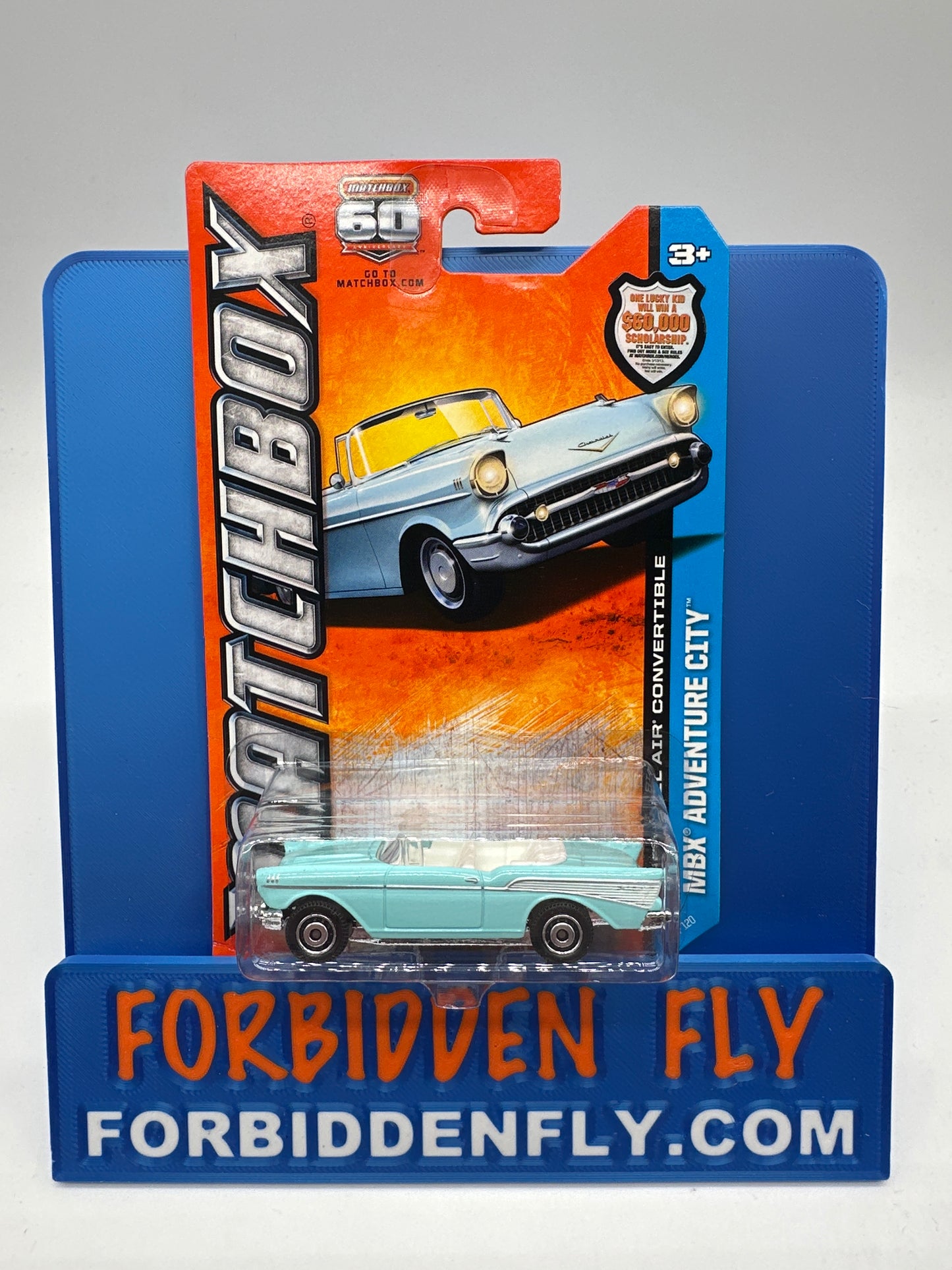 Matchbox - 2013 Mainline - Chevy Bel Air Convertible - Blue - # 15/120