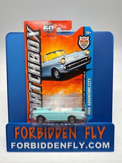 Matchbox - 2013 Mainline - Chevy Bel Air Convertible - Blue - # 15/120