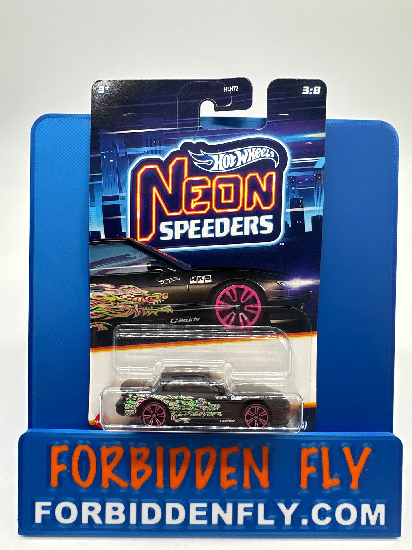 Hot Wheels - Walmart Exclusive Neon Speeders - 2025 Series 1 #3/8 - Nissan Silvia (S13)