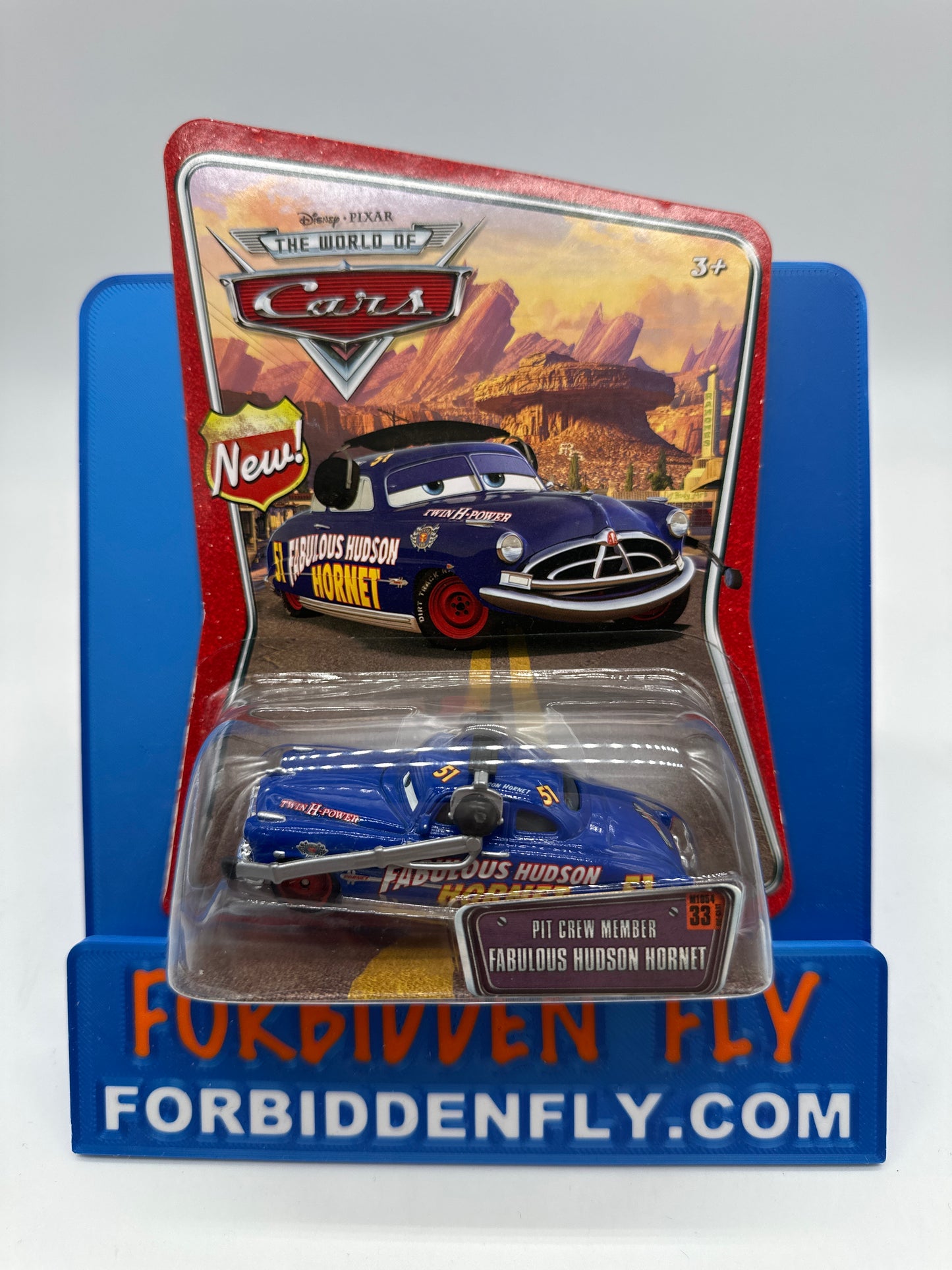 Disney Pixar Cars Movie - World of Cars - Pit Crew Member Fabulous Hudson Hornet (with Headset)