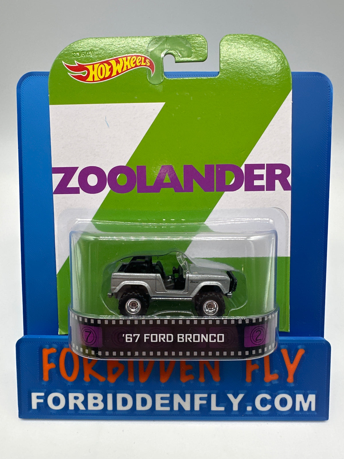 Hot Wheels 2014 Retro Entertainment Premium Single - Zoolander - ‘67 Ford Bronco (Movie Reel Packaging)