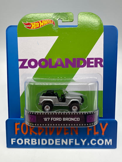 Hot Wheels 2014 Retro Entertainment Premium Single - Zoolander - ‘67 Ford Bronco (Movie Reel Packaging)