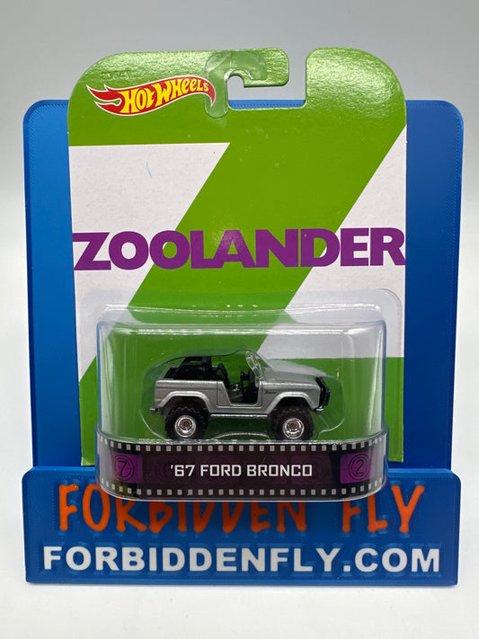 Hot Wheels 2014 Retro Entertainment Premium Single - Zoolander - ‘67 Ford Bronco (Movie Reel Packaging)