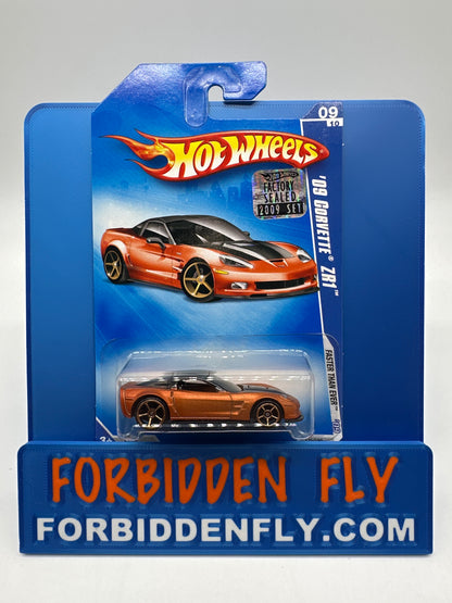 Hot Wheels Mainline - 2009 Factory Stickered - Faster Than Ever Series - ‘09 Corvette ZR1 - Lot Of 2