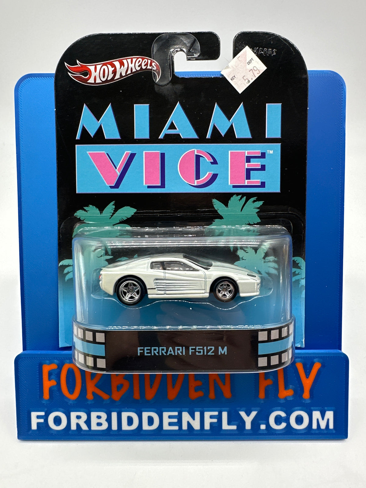 Hot Wheels 2013 Retro Entertainment Premium Single - Miami Vice - Ferrari F512 M (Movie Reel Packaging)