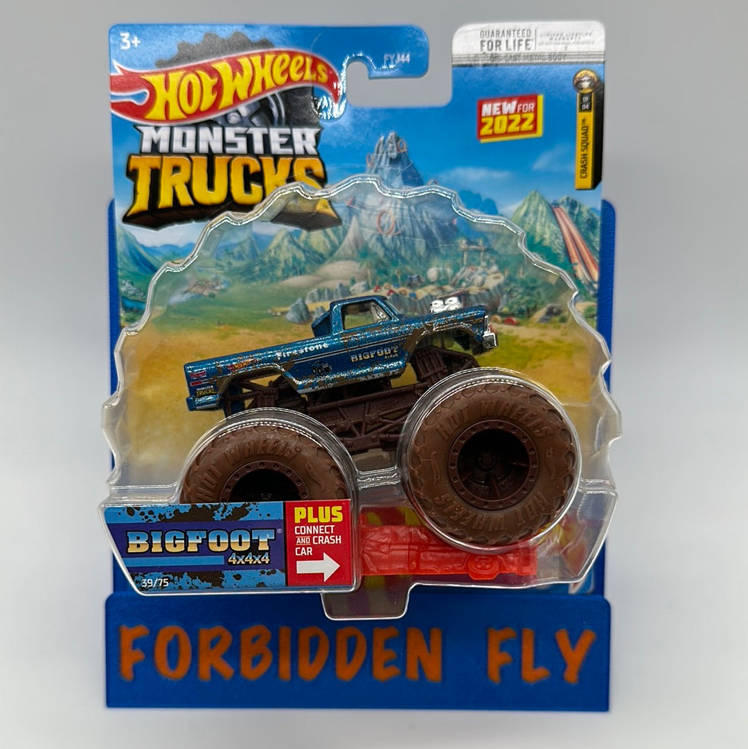 Hot Wheels Monster Trucks - 2022 Crash Squad Series Connect and Crash #39/75 - Bigfoot 4x4x4