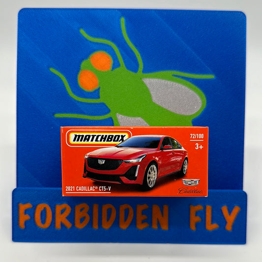 Matchbox Power Grabs - #72/100 - Red 2021 Cadillac CT5-V