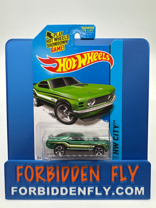 Hot Wheels 2014 HW City - ‘70 Ford Mustang Mach I - Green