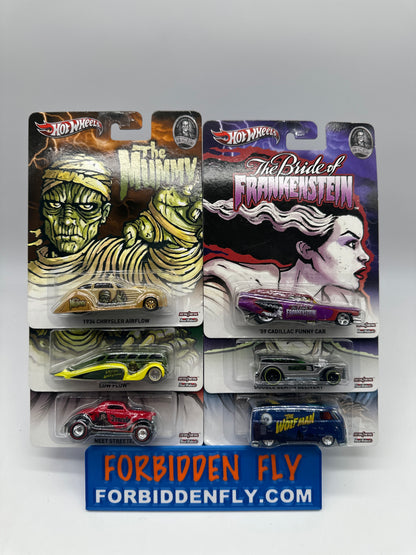 Hot Wheels Premium - Pop Culture 2013 Universal Monsters Series - Set of 6