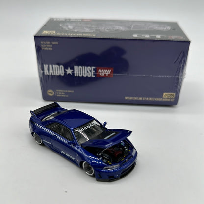 Kaido House (x MiniGT) - Regular Release #089 - Blue Nissan Skyline GT-R (R33) Kaido Works V2