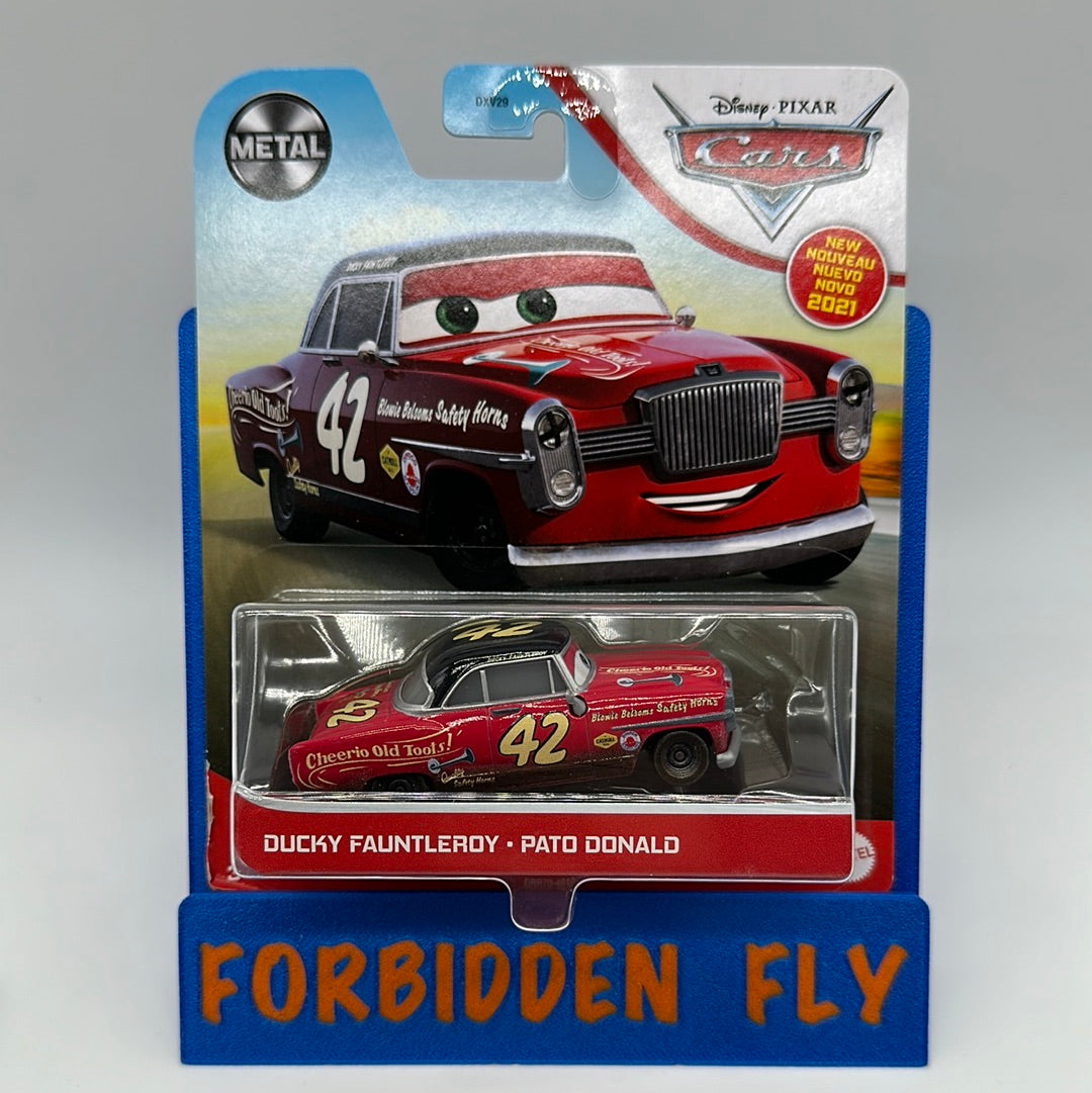 Disney Pixar Cars Movie - Metal Logo Card Release - Ducky Fauntleroy Thomasville Racer
