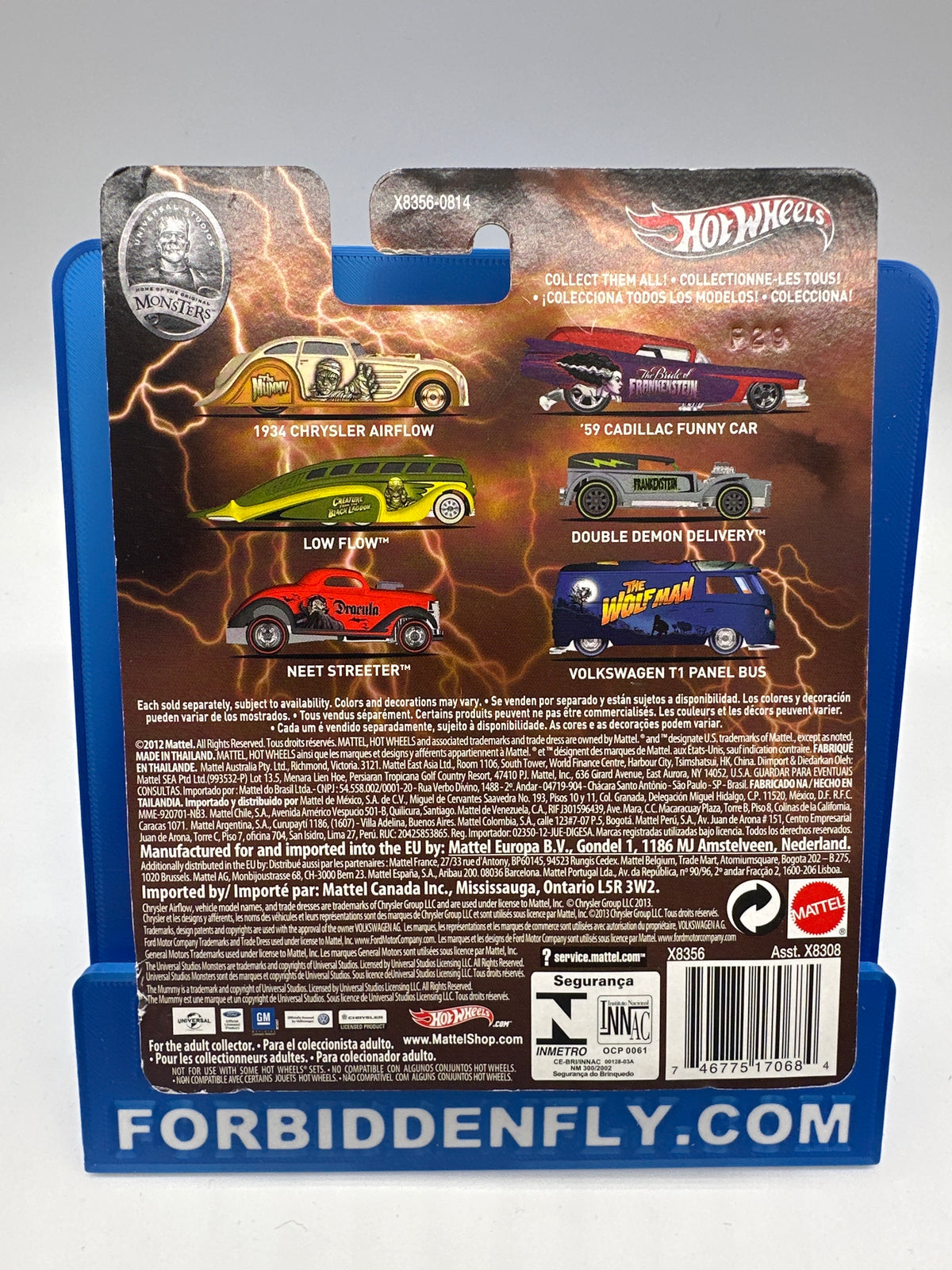Hot Wheels Premium - Pop Culture 2013 Universal Monsters Series - Set of 6