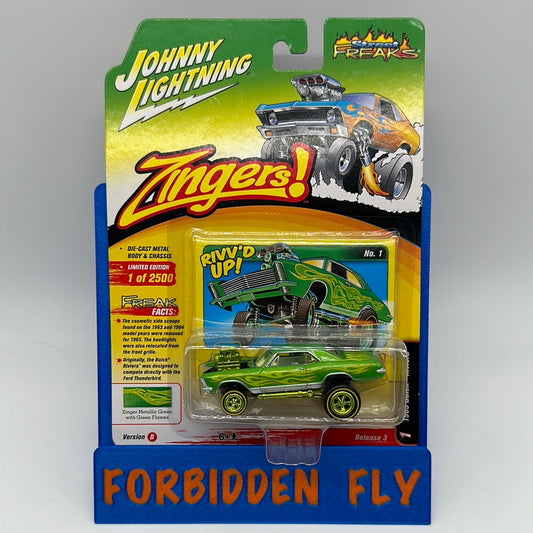 Johnny Lightning - Zingers Release 3 Version B - Green 1965 Buick Riviera