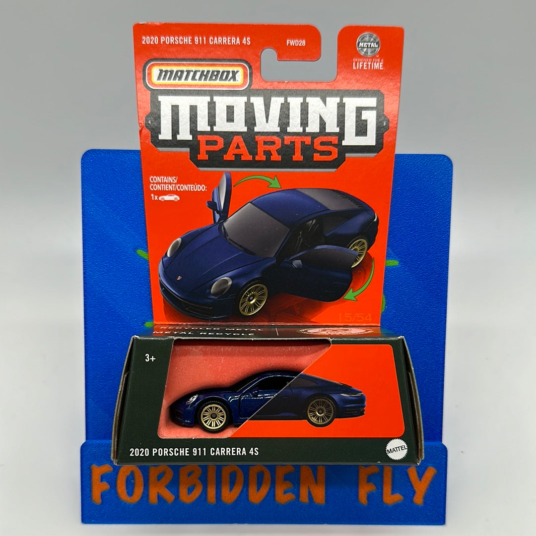 Matchbox Moving Parts Series - Blue 2020 Porsche 911 Carrera 4S