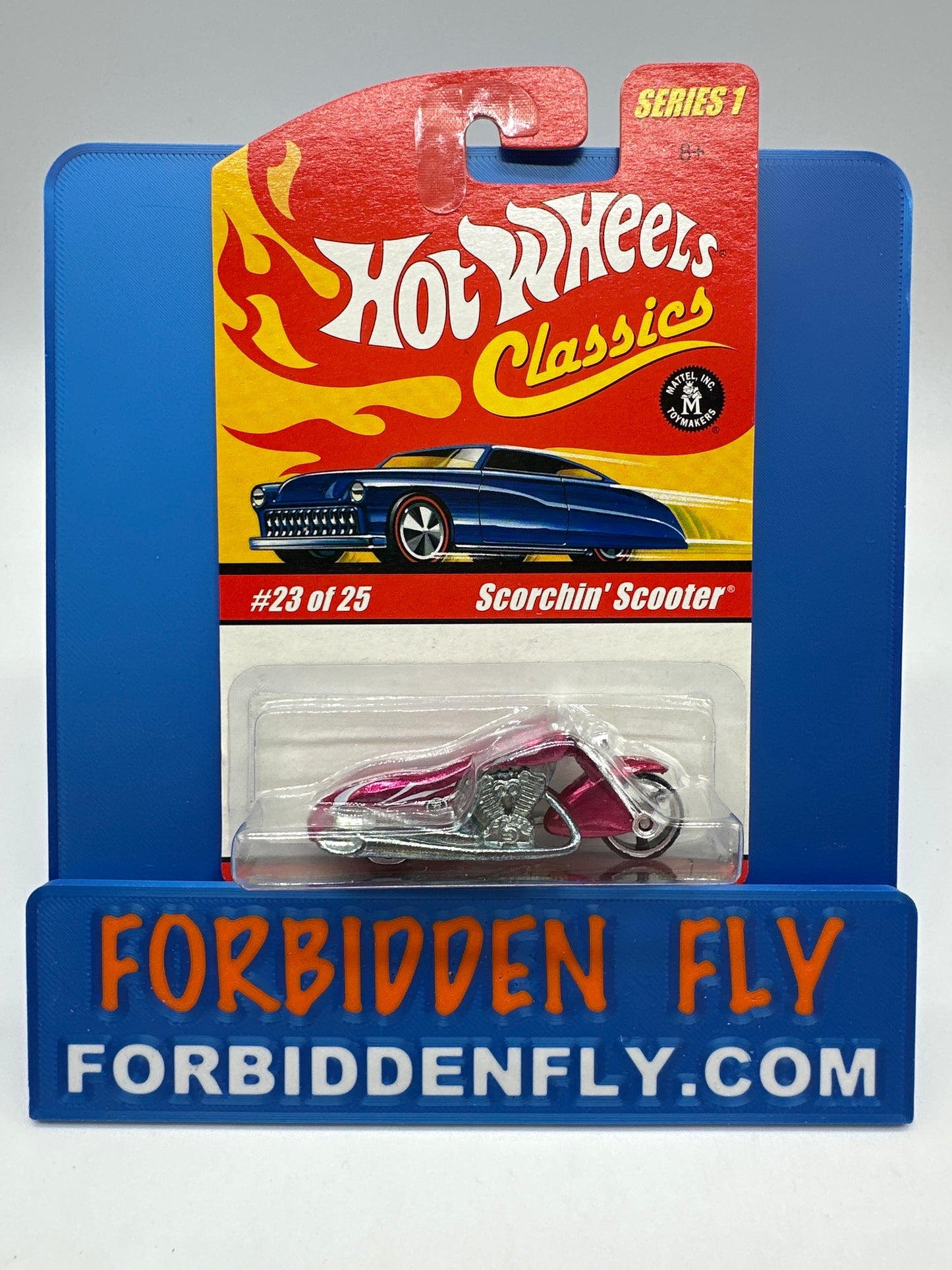 Hot Wheels Classics - Series 1 #23 of 25 - Pink Scorchin’ Scooter