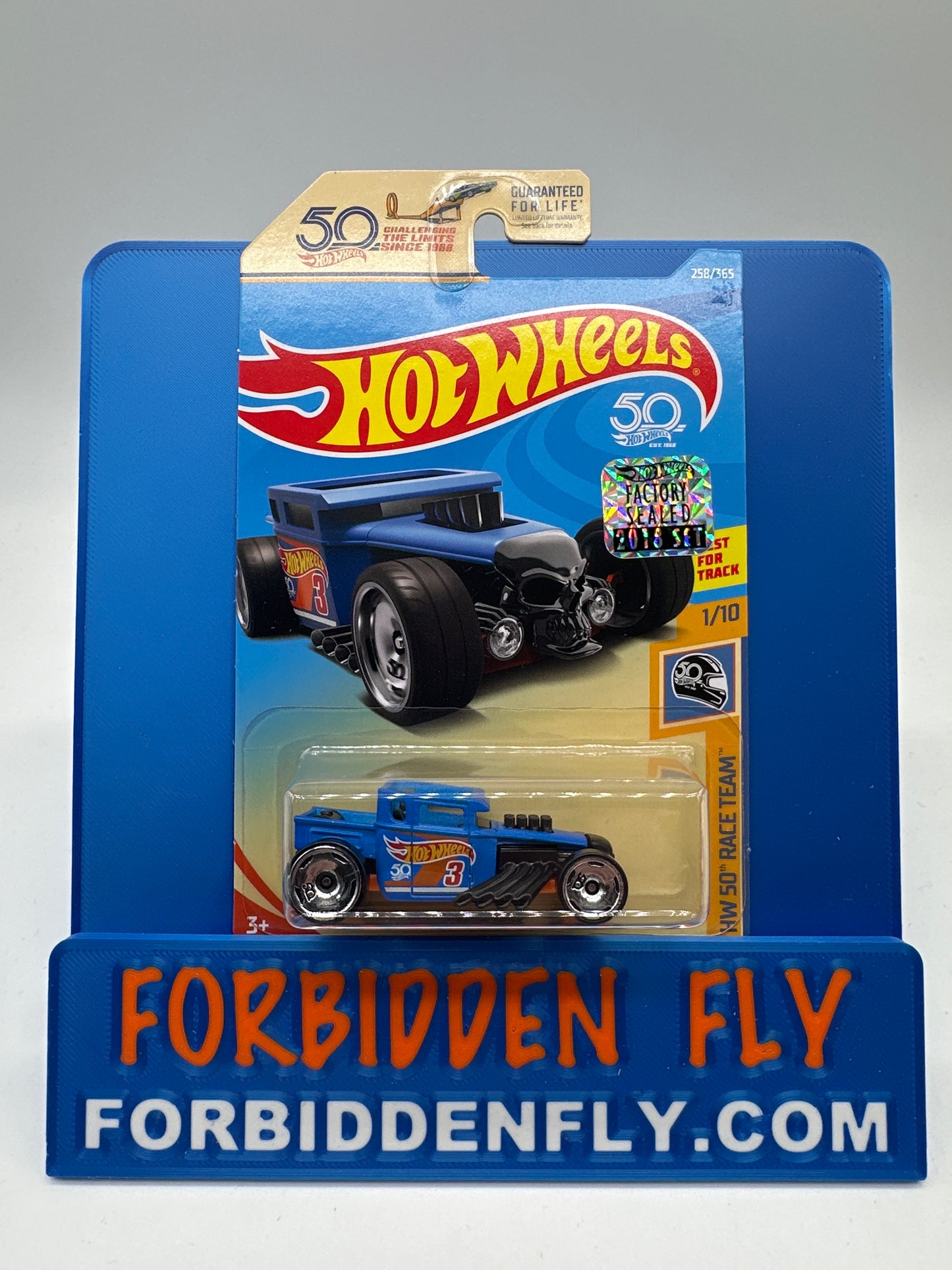 Hot Wheels Mainline - Factory Stickered 2018 - HW Race Team Bone Shaker - Lot Of 2