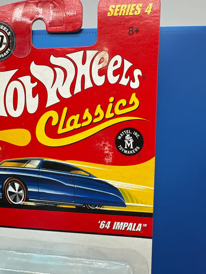 Hot Wheels Classics - Series 4 #10 of 15 - Aqua ‘64 Impala