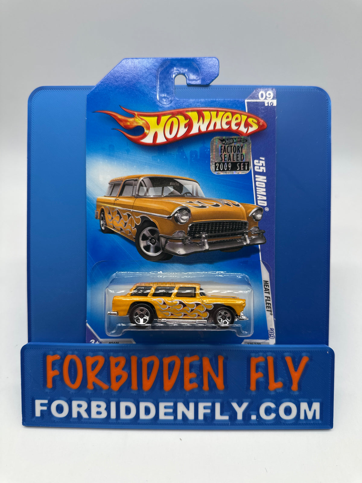 Hot Wheels Mainline - 2009 Factory Stickered - Heat Fleet Series - ‘55 Chevy Nomad - Lot Of 2