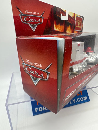 Disney Pixar Cars Movie - Rescue Squad Mater Series - 3 Car Gift Pack (Rescue Squad Ambulance, Dalmatian Mia & Tia)