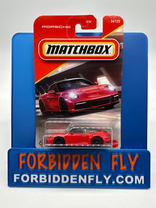 Matchbox - 2025 Mainline #34/125 - Porsche 911 Targa - Red