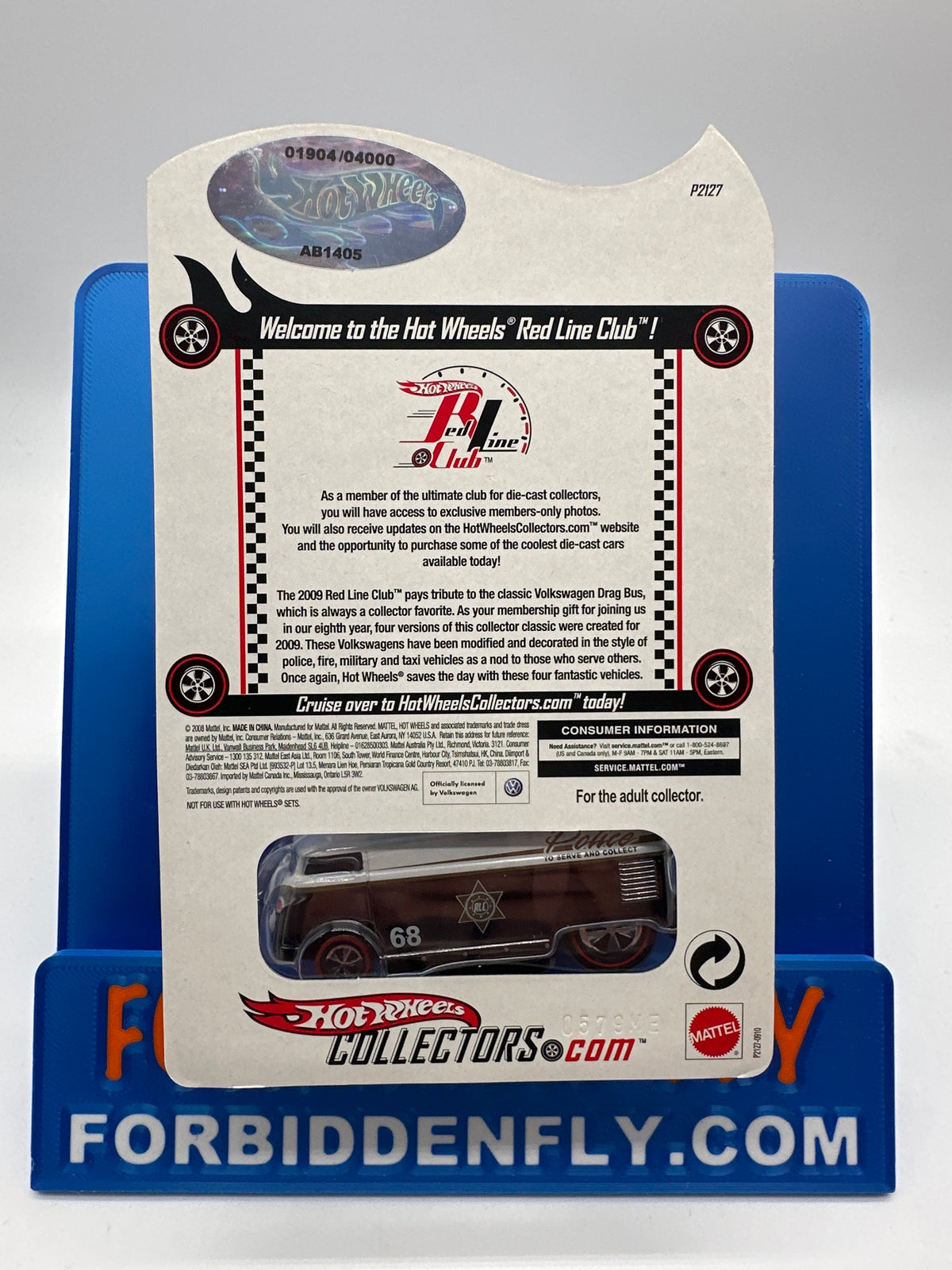 Hot Wheels 2009 RLC Red Line Club - Club Car Volkswagen Drag Bus