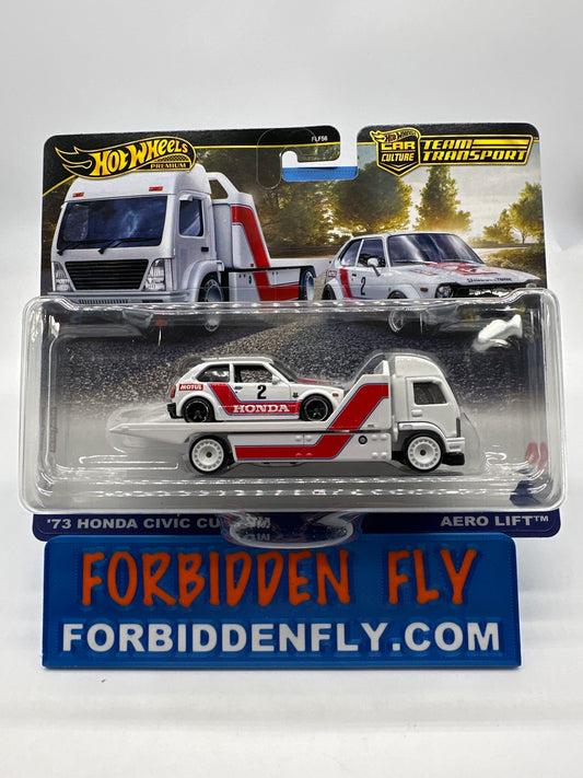 Hot Wheels Car Culture Team Transport - #80 - ‘73 Honda Civic Custom & Aero Lift