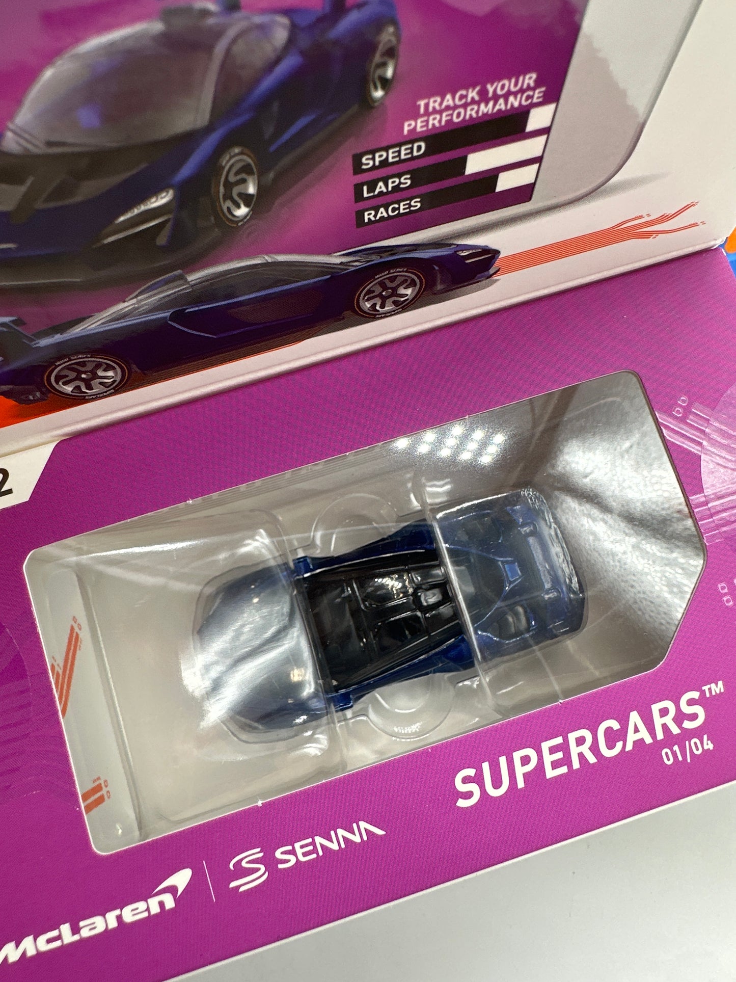 Hot Wheels Boxed Series 2 ID Car - Supercars - McLaren Senna (Blue)