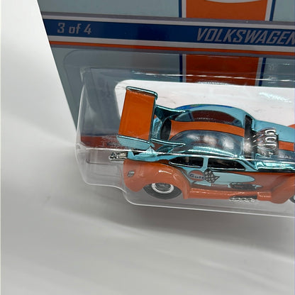 Hot Wheels RLC Red Line Club - 2013 Release - Gulf Volkswagen Drag Beetle