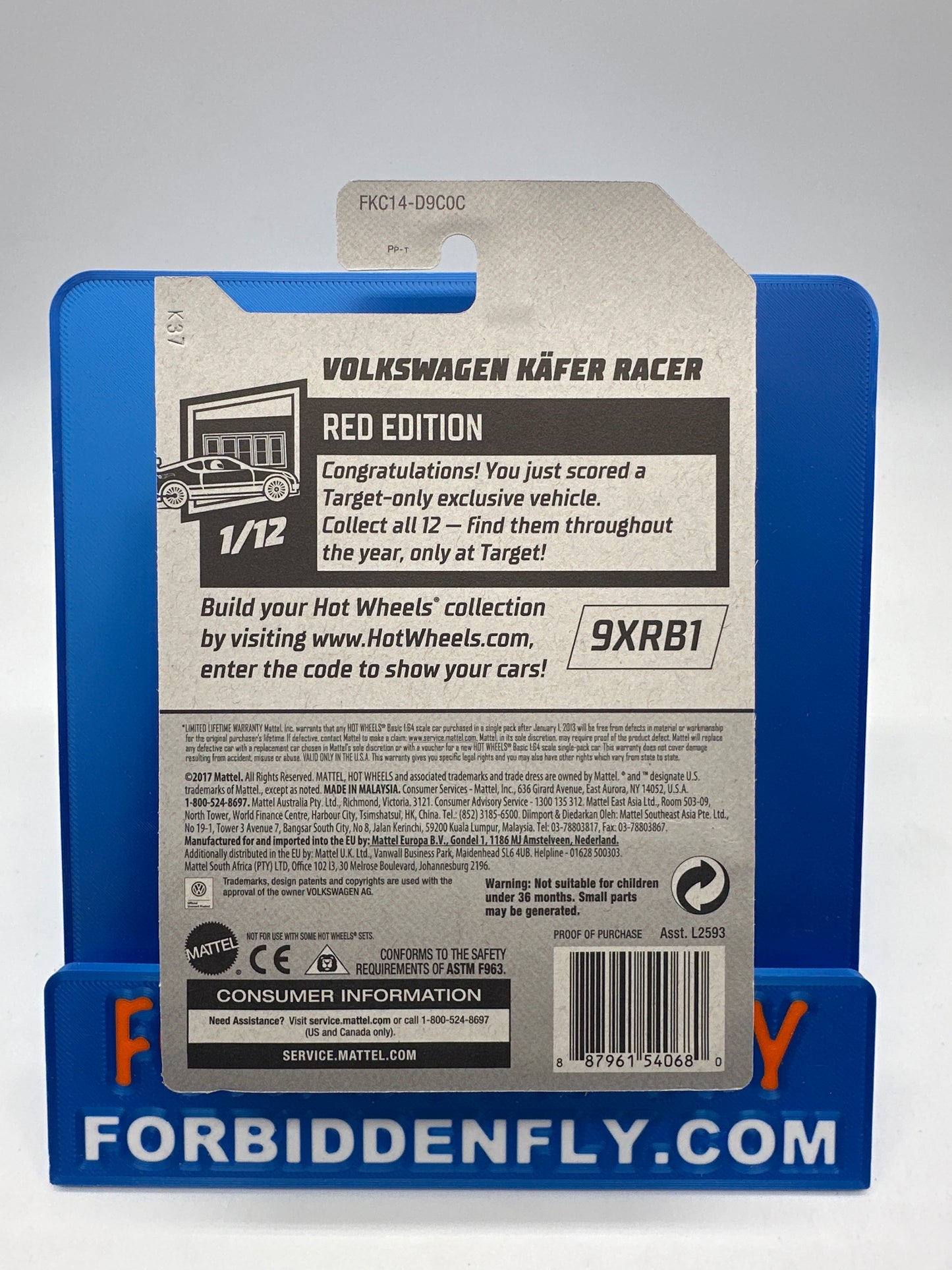 Hot Wheels 2018 Factory Stickered Target Exclusive Red Edition #1/12 - Volkswagen Kafer Racer