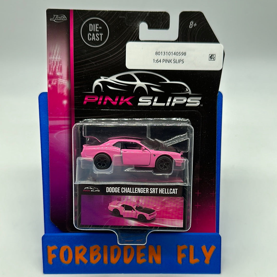 Jada 1:64 Scale - Pink Slips Series - Dodge Challenger SRT Hellcat - Pink