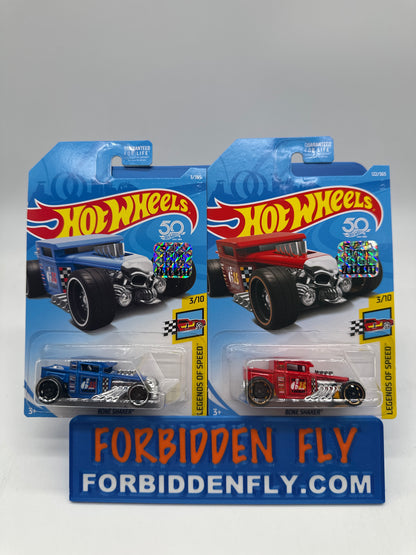 Hot Wheels Mainline - Factory Stickered 2018 - Bone Shaker - Lot Of 2
