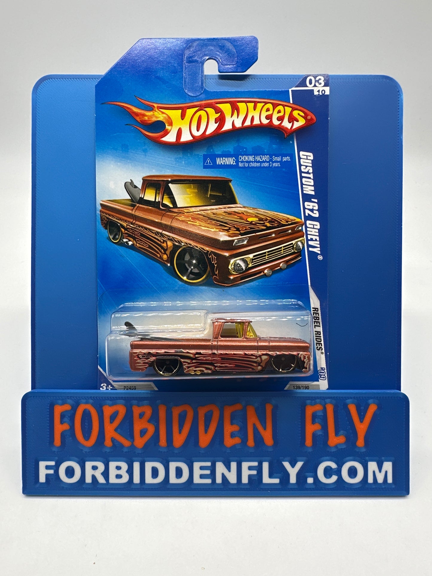 Hot Wheels Mainline - 2010 Rebel Rides Series - Custom ‘62 Chevy - Copper