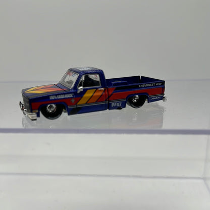 Kaido House (x MiniGT) - Regular Release #099 - Blue Chevrolet Silverado Kaido V2