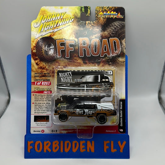 Johnny Lightning -Street Freaks - Off Road - 2022 Release 2 - Version A - Custom Haulin’ Hearse - Black