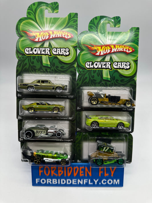 Hot Wheels - 2009 St. Patrick’s Day Clover Cars Series - Complete Set of 7