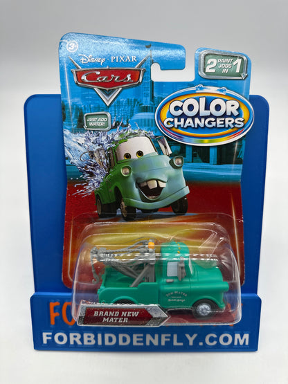 Disney Pixar Cars Movie - Color Changers - Teal Blue to Green - Brand New Mater