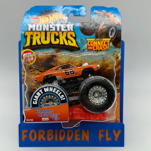 Hot Wheels Monster Trucks - 2019 w/ Connect and Crash Car #35/50 - Dodge Charger R/T