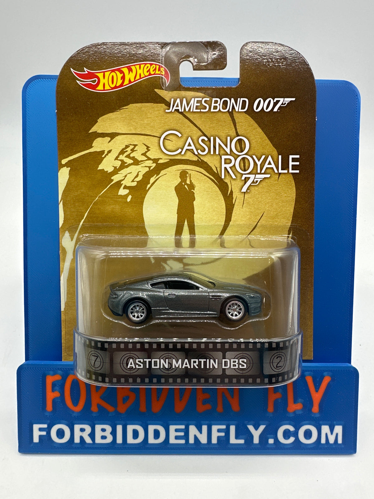 Hot Wheels 2014 Retro Entertainment Premium Single - 007 James Bond - Casino Royale Aston Martin DBS (Movie Reel Packaging)