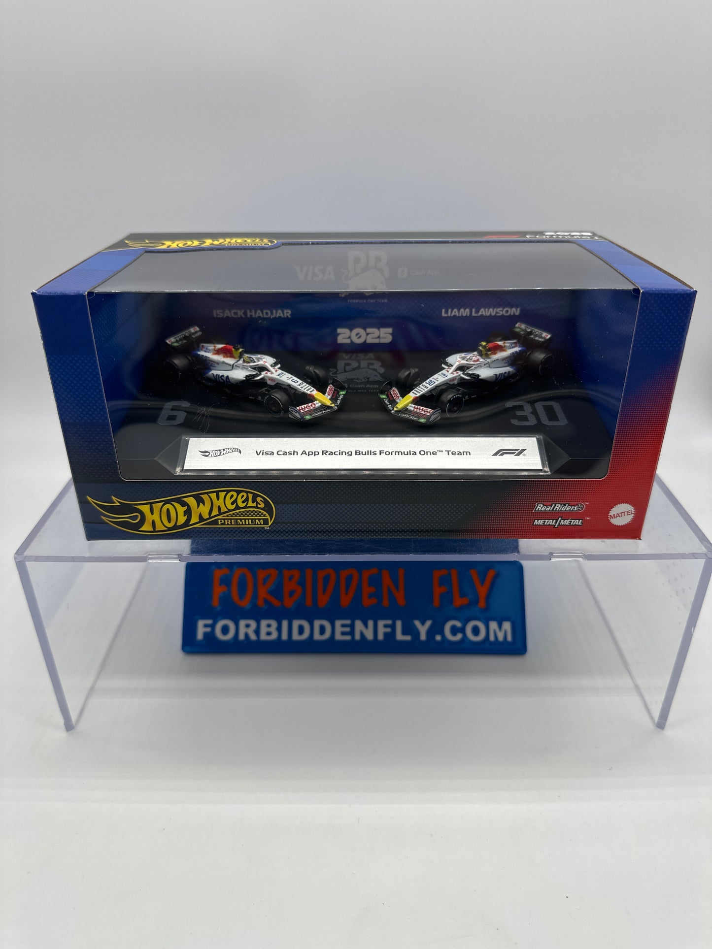 Hot Wheels 2025 Formula 1 Premium Series - Two Pack - Visa Cash App Racing Bulls Formula 1 One (F1) Team (#6 Isack Hadjar & Liam Lawson)