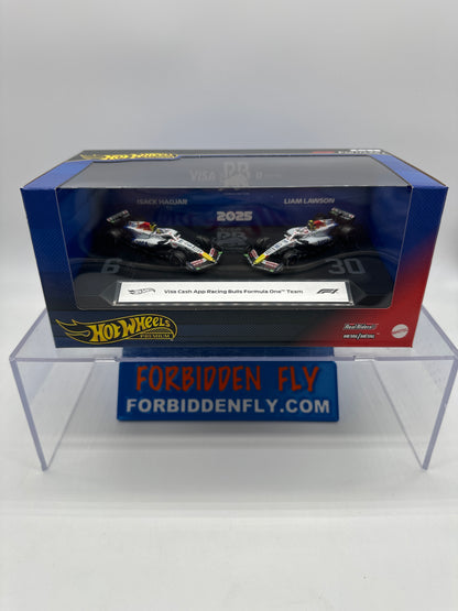 Hot Wheels 2025 Formula 1 Premium Series - Two Pack - Visa Cash App Racing Bulls Formula 1 One (F1) Team (#6 Isack Hadjar & Liam Lawson)
