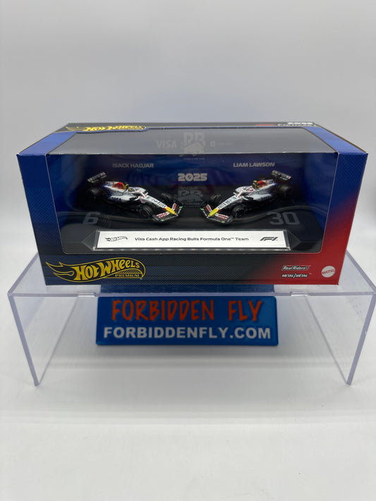 Hot Wheels 2025 Formula 1 Premium Series - Two Pack - Visa Cash App Racing Bulls Formula 1 One (F1) Team (#6 Isack Hadjar & Liam Lawson)
