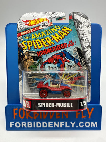Hot Wheels 2018 Retro Entertainment Premium Single - Marvel Series #1/5 - The Amazing Spider-Man Spider-Mobile (Movie Reel Packaging)